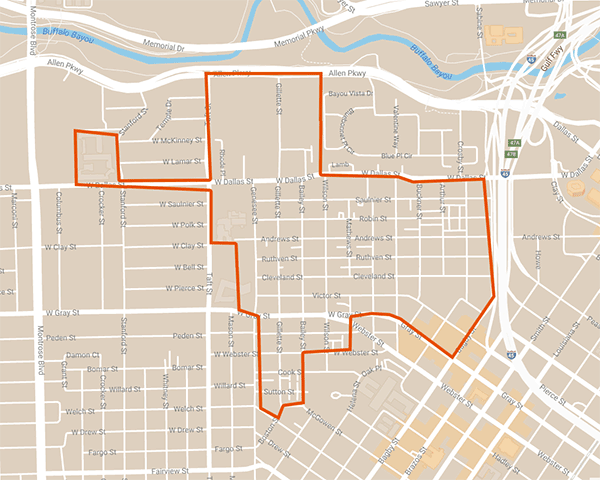 Fourth Ward Study Area Map