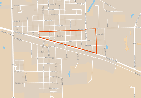 City of Waller Livable Centers Study Area Map