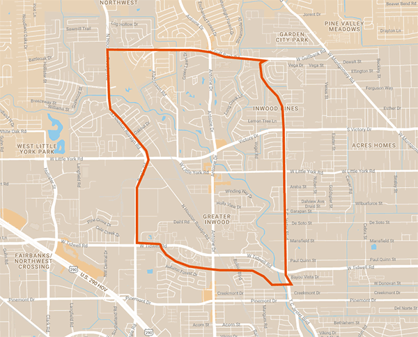 Near Northwest Study Area Map
