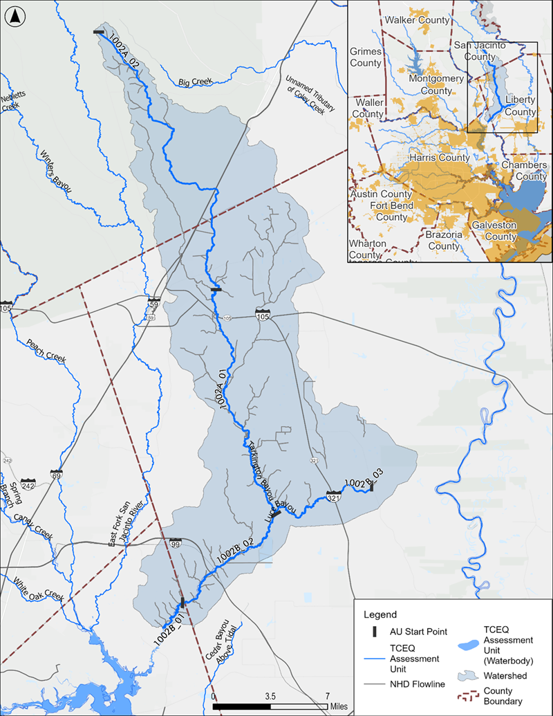 Luce Bayou Map