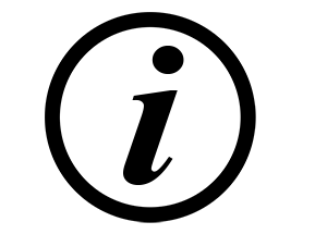 information graphic with the letter i in a circle