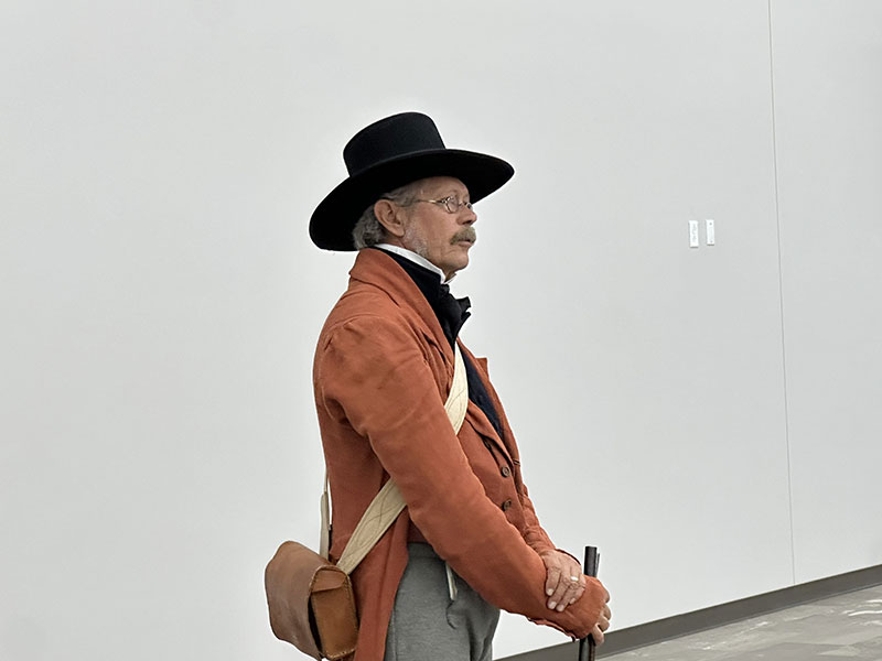 Man dressed in historical costume