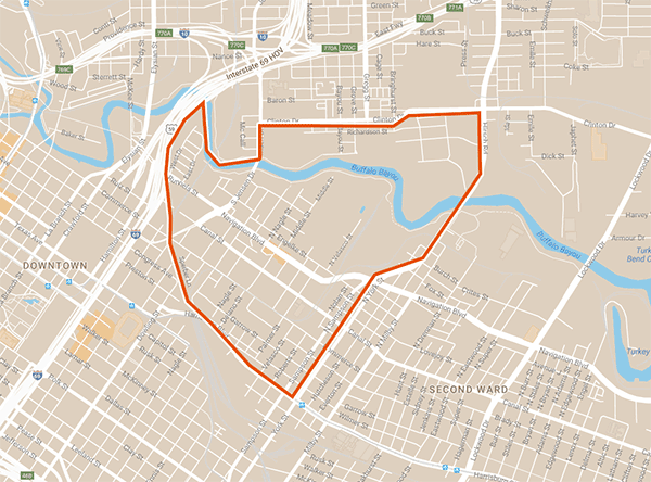 East End Study Area Map
