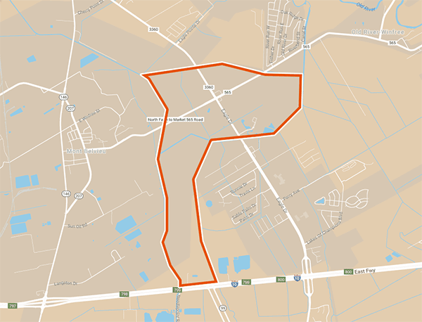 Mont Belvieu Study Area Map