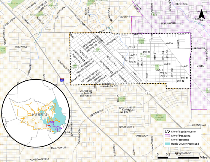 Houston Study Area South Map