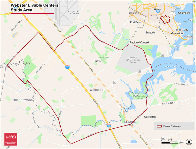 Webster Study Area Map