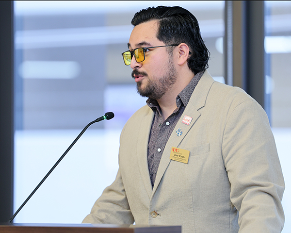 H-GAC staff member speaking at a podium