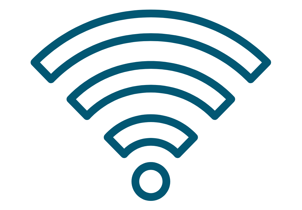 Graphic of the wireless signal waves