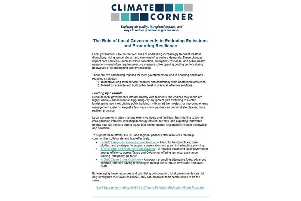 Climate Corner