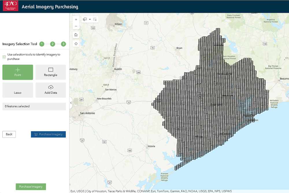 Aerial Imagery Product Selection App