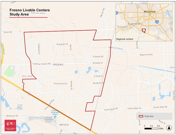 Fresno Study Area Map
