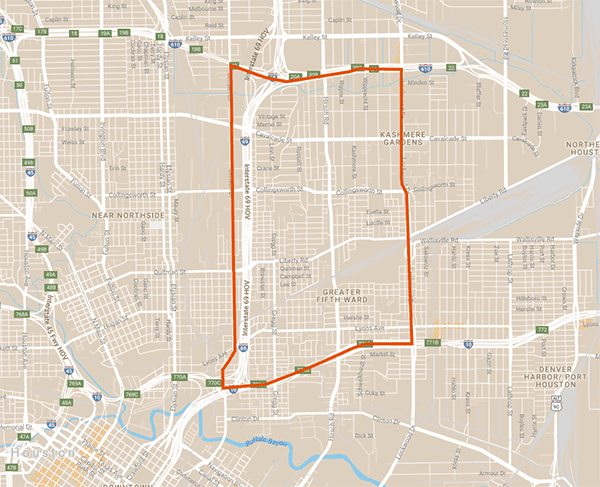 Kashmere Gardens Study Map