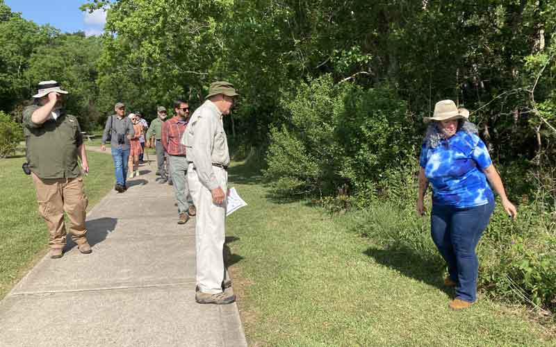 Photo of people on a trail