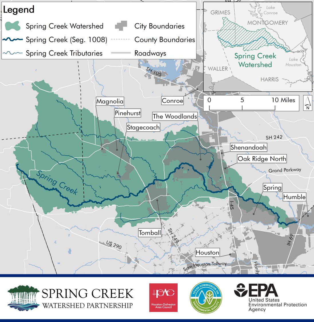 Spring Creek Watershed Map