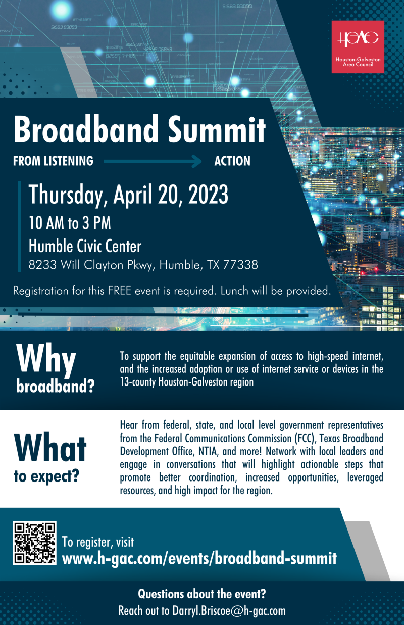 2023 Regional Broadband Summit flyer