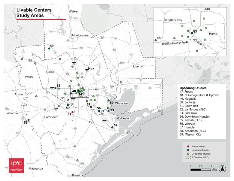 Livable Centers Study Areas Map