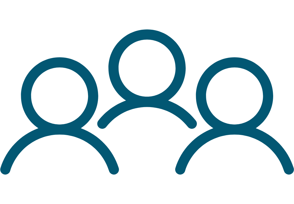 Graphic depicting multiple people